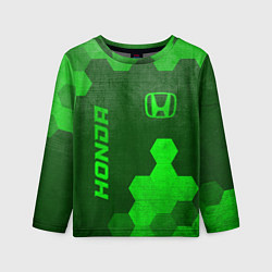 Лонгслив детский Honda - green gradient вертикально, цвет: 3D-принт