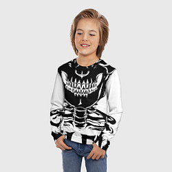 Лонгслив детский Skeleton череп, цвет: 3D-принт — фото 2