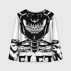 Лонгслив детский Skeleton череп, цвет: 3D-принт