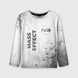 Детский лонгслив Mass Effect - white gradient вертикально