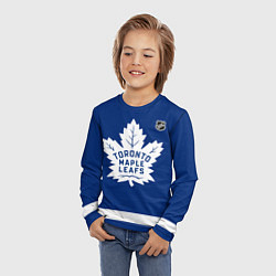 Лонгслив детский Toronto Maple Leafs - blue, цвет: 3D-принт — фото 2