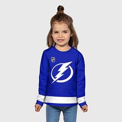 Лонгслив детский Tampa Bay Lightning - NHL team, цвет: 3D-принт — фото 2