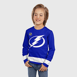 Лонгслив детский Tampa Bay Lightning - NHL team, цвет: 3D-принт — фото 2