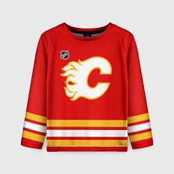 Лонгслив детский Calgary Flames - red, цвет: 3D-принт