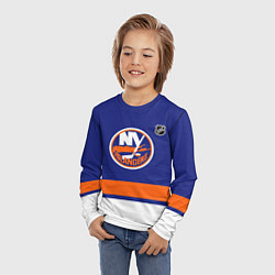 Лонгслив детский Нью Йорк Айлендерс хоккей, цвет: 3D-принт — фото 2