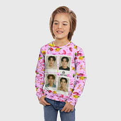 Лонгслив детский ASTRO фотографии участников группы, цвет: 3D-принт — фото 2