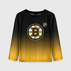 Детский лонгслив Бостон Брюинз - градиент