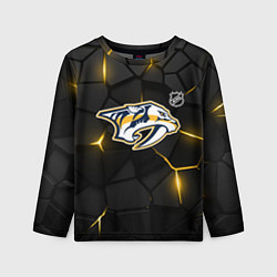 Лонгслив детский Нэшвилл Предаторз - НХЛ хоккей, цвет: 3D-принт