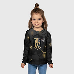 Лонгслив детский Вегас Голден Найтс - НХЛ хоккей, цвет: 3D-принт — фото 2