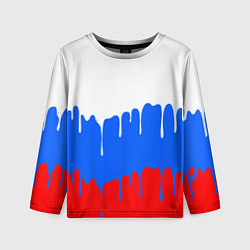 Детский лонгслив Патриот - флаг