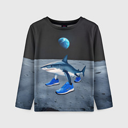 Лонгслив детский Акула мем, тралалеро тралала, цвет: 3D-принт