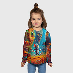 Лонгслив детский Красочный сон Тома за минуту до пробуждения, цвет: 3D-принт — фото 2