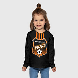 Лонгслив детский ФК Урал - полоски, цвет: 3D-принт — фото 2