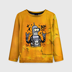 Лонгслив детский Cool Bender - graffiti, цвет: 3D-принт