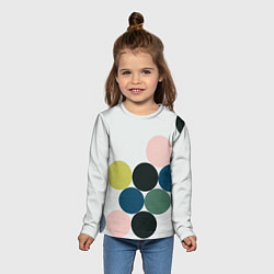 Лонгслив детский Кластер чил - абстракция, цвет: 3D-принт — фото 2