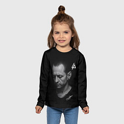 Лонгслив детский Честер Беннингтон - легенда, цвет: 3D-принт — фото 2