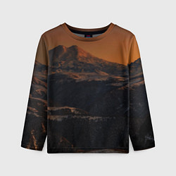 Лонгслив детский Эльбрус, цвет: 3D-принт