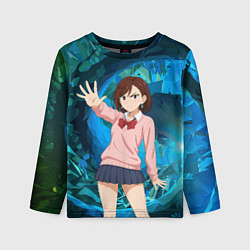 Лонгслив детский Сиратори Айра - знак стоп, цвет: 3D-принт