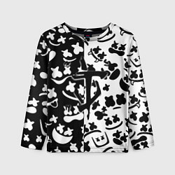 Лонгслив детский Doom x Marshmello pattern, цвет: 3D-принт