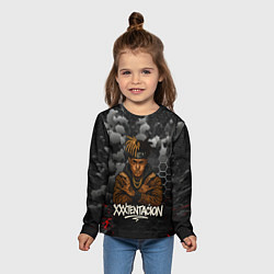 Лонгслив детский XXXTentacion со скрещенными руками, цвет: 3D-принт — фото 2