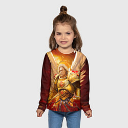 Лонгслив детский Сангвиний кровавый ангел, цвет: 3D-принт — фото 2