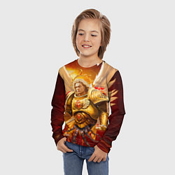 Лонгслив детский Сангвиний кровавый ангел, цвет: 3D-принт — фото 2