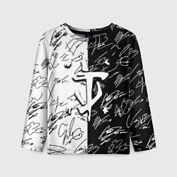 Лонгслив детский Doom автографы, цвет: 3D-принт