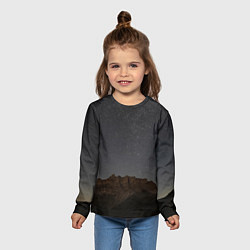 Лонгслив детский Массив Метеген под звездами, цвет: 3D-принт — фото 2