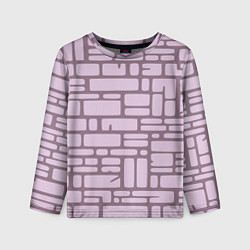 Лонгслив детский Кирпичная кладка, цвет: 3D-принт