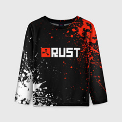 Лонгслив детский Раст - лого, цвет: 3D-принт