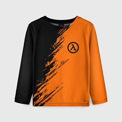 Лонгслив детский Half Life - black and orange, цвет: 3D-принт