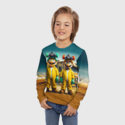 Лонгслив детский Луиджи и Марио пустились во все тяжкие, цвет: 3D-принт — фото 2