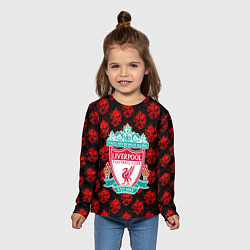 Лонгслив детский Liverpool samurai, цвет: 3D-принт — фото 2