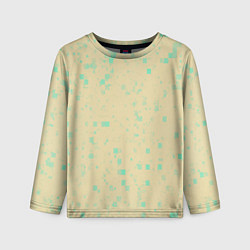 Лонгслив детский Color beige turquoise, цвет: 3D-принт