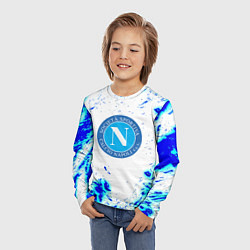 Лонгслив детский Наполи текстура краски, цвет: 3D-принт — фото 2
