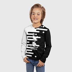Лонгслив детский Тоттенхэм Хотспур геометрия, цвет: 3D-принт — фото 2