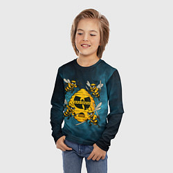 Лонгслив детский Wu-tang clan пчелы, цвет: 3D-принт — фото 2