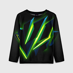 Лонгслив детский Geometric neon, цвет: 3D-принт