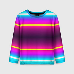 Лонгслив детский Color neon, цвет: 3D-принт
