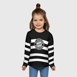 Лонгслив детский Bayern Mnchen волны, цвет: 3D-принт — фото 2