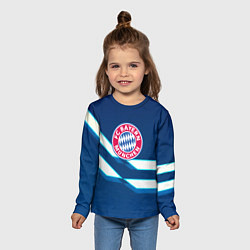 Лонгслив детский Бавария Мюнхен геометрия, цвет: 3D-принт — фото 2