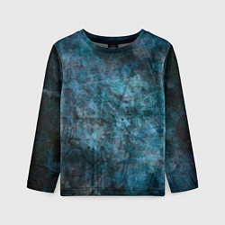 Детский лонгслив Абстракция - dark blue