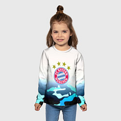 Лонгслив детский Бавария Мюнхен камуфляж, цвет: 3D-принт — фото 2