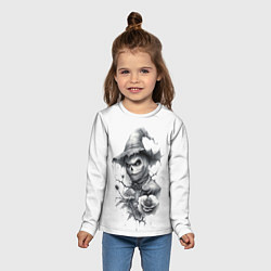 Лонгслив детский Eerie Scarecrow, цвет: 3D-принт — фото 2