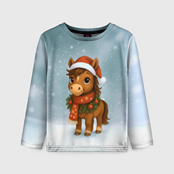 Детский лонгслив Милый конек