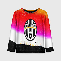 Лонгслив детский Ювентус спорт люди, цвет: 3D-принт