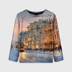 Детский лонгслив Зимний Санкт-Петербург