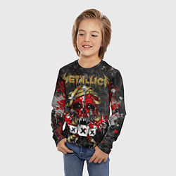 Лонгслив детский Metallica XXX, цвет: 3D-принт — фото 2