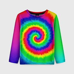 Детский лонгслив Tie dye