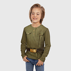 Лонгслив детский Униформа солдата, цвет: 3D-принт — фото 2
